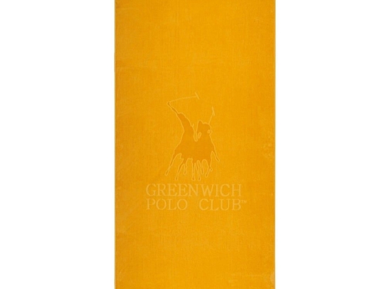 Πετσέτα Θαλάσσης 3626 Ochre Greenwich Polo Club Θαλάσσης 90x190cm 100% Βαμβάκι