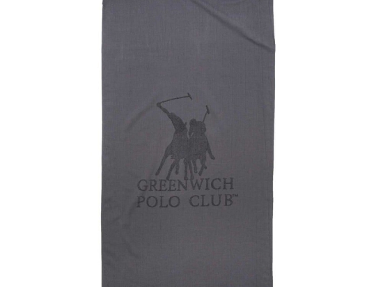 Πετσέτα Θαλάσσης 3783 Anthracite Greenwich Polo Club Θαλάσσης 80x170cm 100% Βαμβάκι