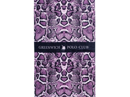 Πετσέτα Θαλάσσης 3714 Purple-Black Greenwich Polo Club Θαλάσσης 80x170cm 100% Βαμβάκι