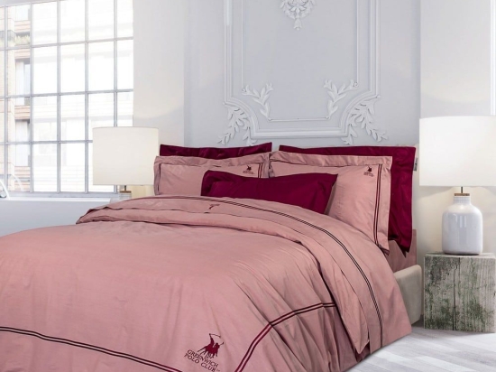 Σεντόνια 2131 (Σετ 4τμχ) Pomegranate Greenwich Polo Club King Size 270x280cm 100% Βαμβακοσατέν