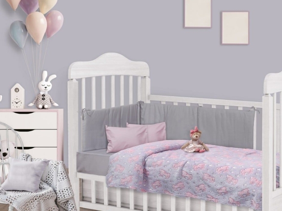 Κουβέρτα Βρεφική 4833 Glowing Fleece Lila - Pink Das Baby Κούνιας 110x150cm 100% Βαμβάκι