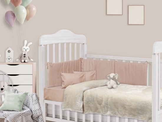 Κουβέρτα Βρεφική Velour 0484 Beige Das Baby Αγκαλιάς 80x110cm Πολυέστερ