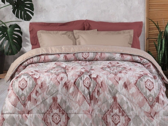 Πάπλωμα Happy 9577 Grey-Pink Das Home Μονό 160x230cm Microfiber