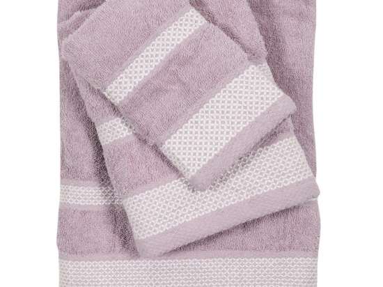 Πετσέτες Best 0652 (Σετ 3τμχ) Lila Das Home Σετ Πετσέτες 70x140cm 100% Βαμβάκι