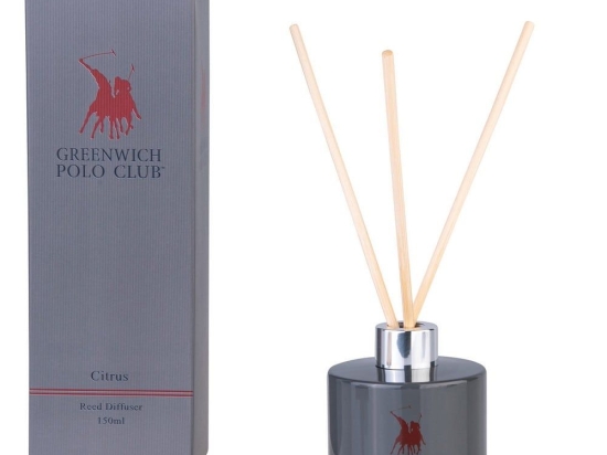 Αρωματικό Χώρου Με Sticks 3004 Citrus 150ml Greenwich Polo Club Γυαλί