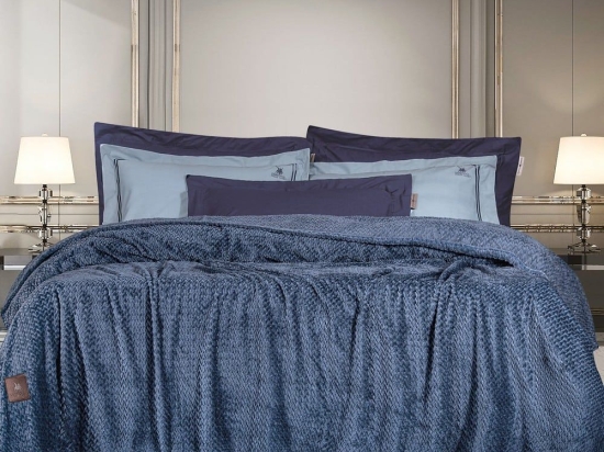 Κουβέρτα Fleece 2498 Denim Greenwich Polo Club Υπέρδιπλo 220x240cm Πολυέστερ