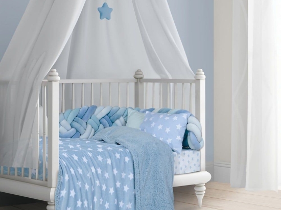 Κουβέρτα Βρεφική 8823 Fleece-Sherpa Light Blue Greenwich Polo Club Αγκαλιάς 80x110cm Πολυέστερ