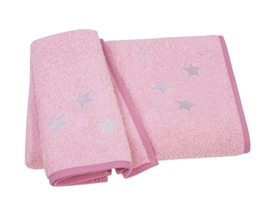 Πετσέτες Βρεφικές 8824 (Σετ 2τμχ) Pink Greenwich Polo Club Σετ Πετσέτες 100% Βαμβάκι