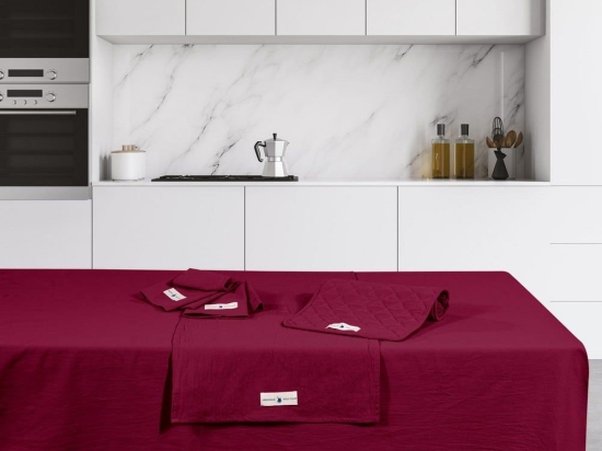 Τραπεζομάντηλο 2641 Bordo Greenwich Polo Club 140X180 100% Βαμβάκι