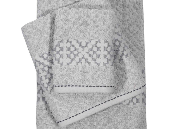 Πετσέτες Daily 0672 (Σετ 3τμχ) Grey Das Home Σετ Πετσέτες 70x140cm 100% Βαμβάκι