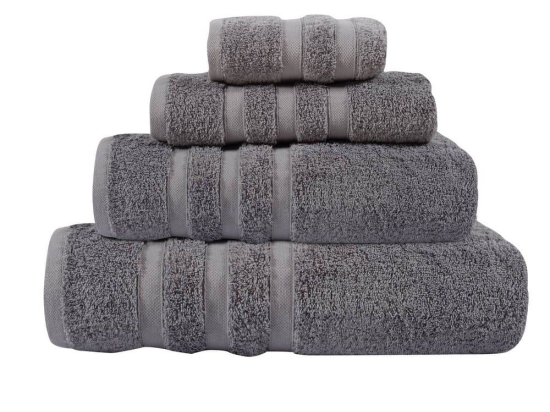 Πετσέτα Prestige 1163 Grey Das Home Σώματος 90x160cm 100% Βαμβάκι