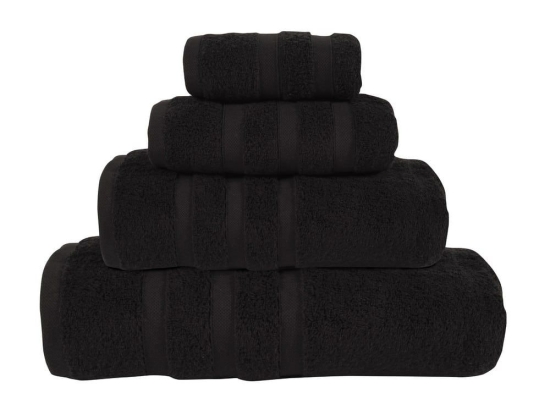 Πετσέτα Prestige 1173 Black Das Home Σώματος 90x160cm 100% Βαμβάκι