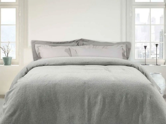 Κουβέρτα Πικέ 1209 Ecru-Grey Das Home Υπέρδιπλο 220x240cm 100% Βαμβάκι