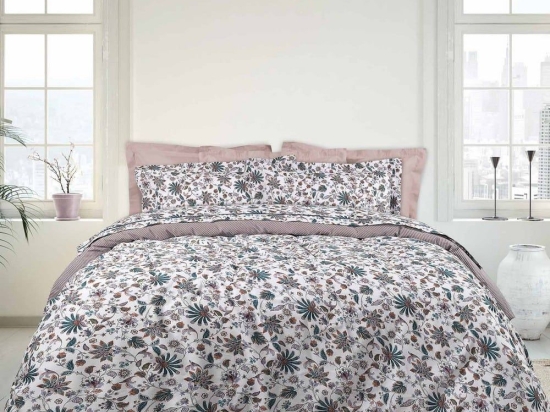 Κουβερλί Happy 9594 Multi-Brown Das Home Υπέρδιπλο 220x240cm 100% Βαμβάκι