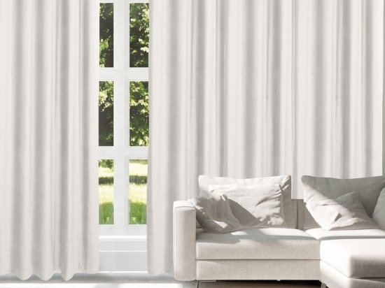 Κουρτίνα 2226 Με Τρουκς Cream Das Home 140X270cm Πολυέστερ