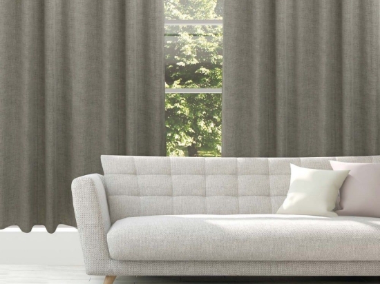 Κουρτίνα 2236 Με Τρουκς Grey Das Home 140X270cm Πολυέστερ