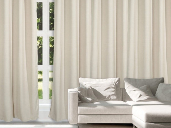 Κουρτίνα 2239 Με Τρουκς Ecru Das Home 140X270cm Πολυέστερ