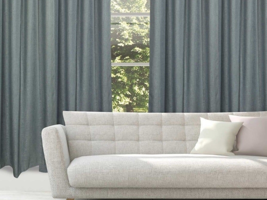 Κουρτίνα 2245 Με Τρουκς Dark Grey Das Home 140X270cm Πολυέστερ