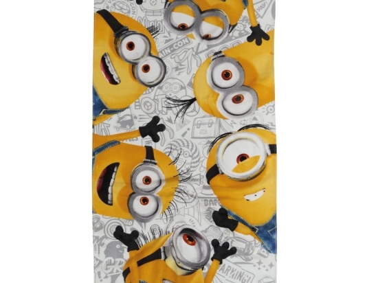 Πετσέτα Θαλάσσης Παιδική 5866 Minnions Yellow-Grey Das Home Θαλάσσης 70x140cm 100% Βαμβάκι