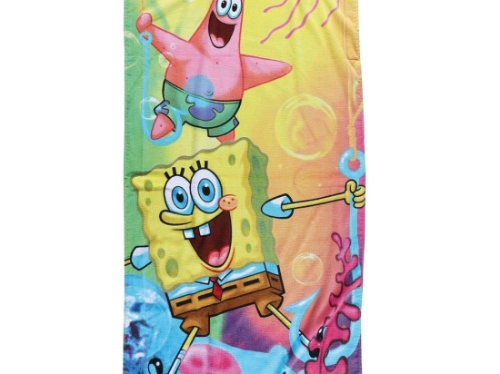 Πετσέτα Θαλάσσης Παιδική 5867 Spongebob Multi Das Home Θαλάσσης 70x140cm 100% Βαμβάκι