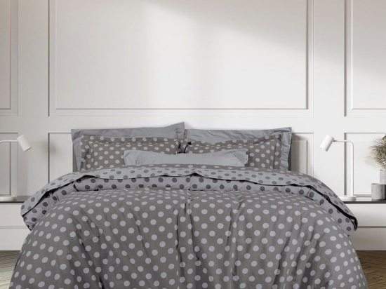 Σεντόνια 2142 (Σετ 4τμχ) Grey Greenwich Polo Club Υπέρδιπλο 240x260cm 100% Βαμβάκι