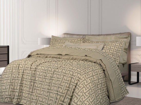 Παπλωματοθήκη 2144 (Σετ 3τμχ) Beige Greenwich Polo Club King Size 240x260cm 100% Βαμβάκι