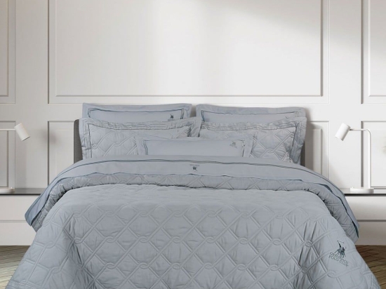 Κουβερλί 2163 (Σετ 3τμχ) Grey Greenwich Polo Club Υπέρδιπλo 220x240cm 100% Nanofiber