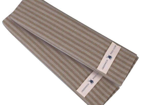 Πετσέτες Κουζίνας 2701 (Σετ 2τμχ) Beige Greenwich Polo Club 45x65cm 100% Βαμβάκι
