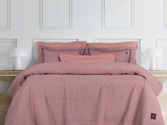 Κουβέρτα Πικέ 3402 Pink Greenwich Polo Club Μονό 170x250cm Βαμβάκι-Πολυέστερ