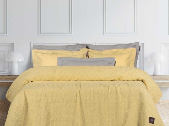 Κουβέρτα Πικέ 3405 Yellow Greenwich Polo Club Μονό 170x250cm Βαμβάκι-Πολυέστερ