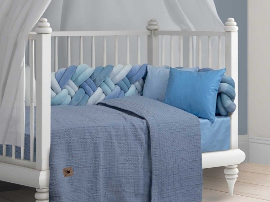 Κουβέρτα Βρεφική Πικέ 3400 Light Blue Greenwich Polo Club Αγκαλιάς 80x110cm Βαμβάκι-Πολυέστερ