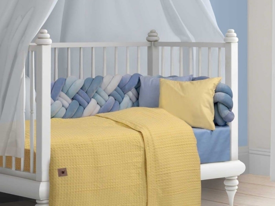 Κουβέρτα Βρεφική Πικέ 3405 Yellow Greenwich Polo Club Αγκαλιάς 80x110cm Βαμβάκι-Πολυέστερ