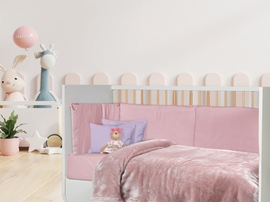 Κουβέρτα Βρεφική 1346 Velour Pink Das Home Κούνιας 110x150cm Πολυέστερ