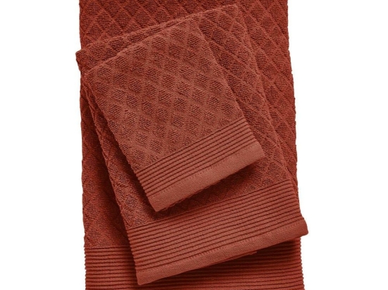 Πετσέτες Best 0685 (Σετ 3τμχ) Terracota Das Home Σετ Πετσέτες 100% Βαμβάκι