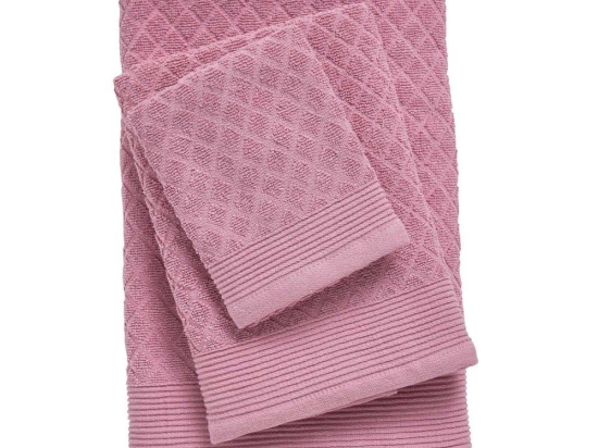 Πετσέτες Best 0689 (Σετ 3τμχ) Pink Das Home Σετ Πετσέτες 100% Βαμβάκι