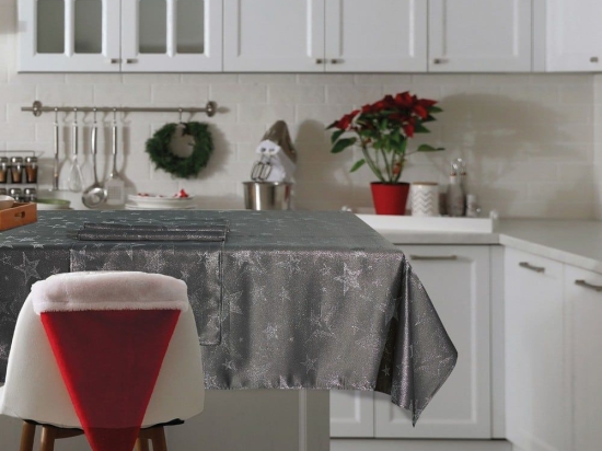 Runner Christmas 0718 Grey-Silver Das Home 45Χ140