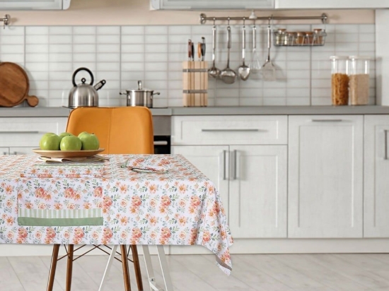 Runner 0720 White-Somon-Green Das Home 45Χ140 Βαμβάκι-Πολυέστερ