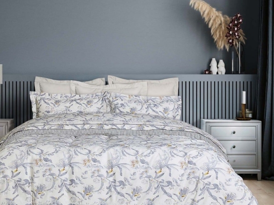 Παπλωματοθήκη 9613 Happy (Σετ 2τμχ) Creame-Grey-Yellow Das Home Μονό 160x240cm 100% Βαμβάκι