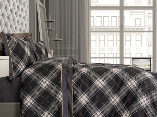 Σεντόνια 2169 (Σετ 4τμχ) Beige-Grey-Black Greenwich Polo Club King Size 260x280cm Βαμβάκι-Πολυέστερ