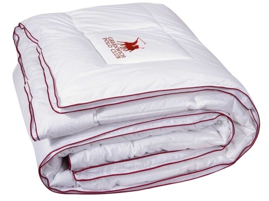 Πάπλωμα 2347 White-Red Greenwich Polo Club Μονό 160x220cm Βαμβάκι-Μικροφίμπρα