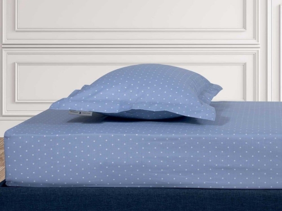 Σεντόνι 2503 Με Λάστιχο Blue Greenwich Polo Club King Size Βαμβάκι-Πολυέστερ
