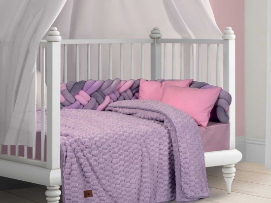 Κουβέρτα Βρεφική 8835 Fleece Lila Greenwich Polo Club Αγκαλιάς 80x110cm Polyester,Chinlon