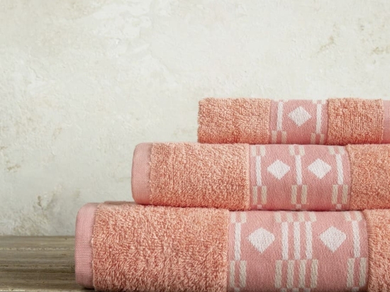 Nima Home Σετ Πετσέτες Μπάνιου 3τμχ 100% Βαμβακερές 450gsm - Vogue Κοραλλί