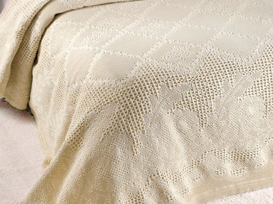 Κουβέρτα ΣΧ.573 Ecru Down Town Μονό 170x240cm 100% Βαμβάκι