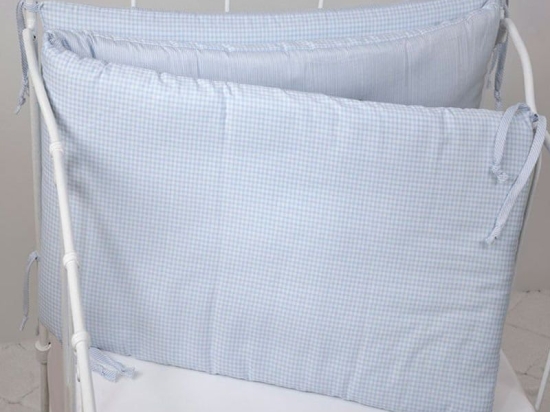 Πάντα Βρεφική ΣΧ.508 Blue Down Town 60x67x60+40cm 100% Βαμβακοσατέν