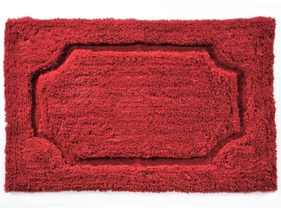 Πατάκι Μπάνιου Verona Burgundy Down Town 70 x 160cm Πολυέστερ