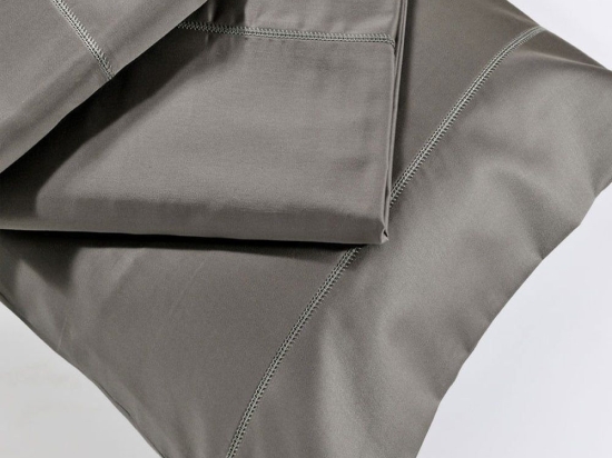 Σεντόνι Με Λάστιχο S250/6 Anthracite Down Town King Size 100% Βαμβακοσατέν