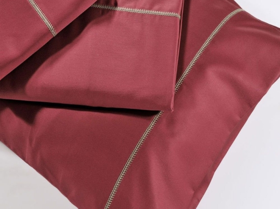 Σεντόνια S250/9 Σετ 4τμχ Red Down Town King Size 280x290cm 100% Βαμβακοσατέν