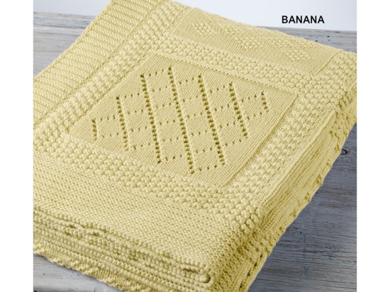 Κουβέρτα Βρεφική DT07 Banana Down Town Κούνιας 90x120cm 100% Βαμβάκι