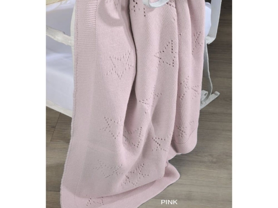 Κουβέρτα Βρεφική DT449 Pink Down Town Αγκαλιάς 100% Βαμβάκι